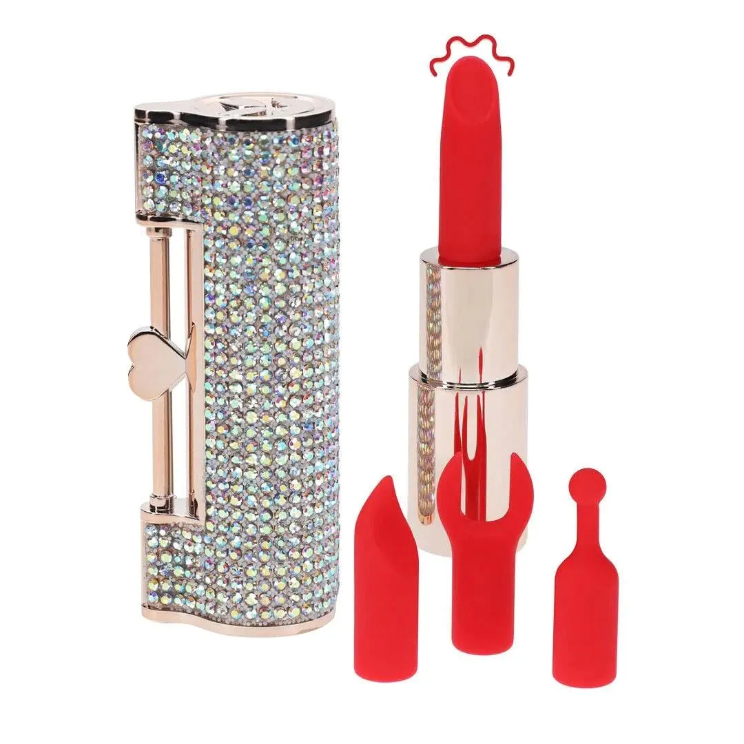 diamond-lipstick-vibrator-with-4-attachments-iridescent-stan-nowy