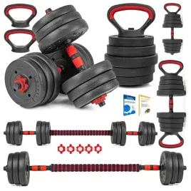 hantle-regulowane-2x10kg-sztanga-kettlebell-zestaw-hantli-6w1-gryfy-uchwyty