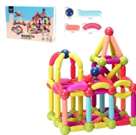 klocki-magnetyczne-edukacyjne-konstrukcyjne-zestaw-64-elementy