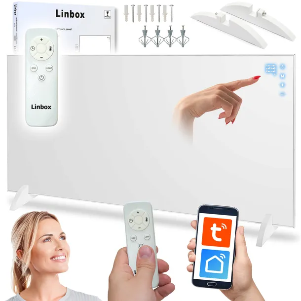 GRZEJNIK NA PODCZERWIEŃ IR PROMIENNIK 450W WIFI PILOT APLIKACJA TUYA 24m