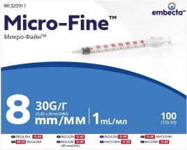 strzykawki-insulinowe-embecta-micro-fine-1ml-u-40-30g-03-x-8mm-100-sztuk