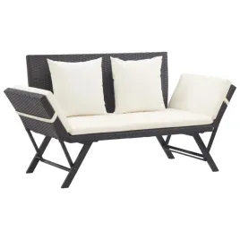 lezak-ogrodowy-2w1-czarny-rattan-smietankowe-poduszki-130-176x70x80