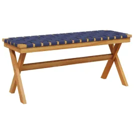 lawka-ogrodowa-akacja-lite-drewno-100x34x42cm-ciemnoniebieski-brazowa