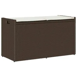 lawka-ogrodowa-z-poduszka-brazowa-100-cm-polirattan