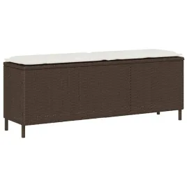 lawka-ogrodowa-z-poduszka-brazowa-110x30x405-cm-polirattan