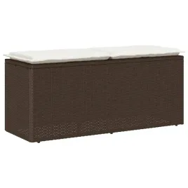 lawka-ogrodowa-z-poduszka-brazowa-110x40x44-cm-polirattan