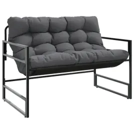 lawka-ogrodowa-z-poduszka-czarna-stal-textilene-113x67x76-cm