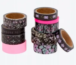 avec-tasma-washi-kwiatki-czarne-tlo-scrapbooking-zestaw-10szt-x5m