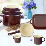 rondel-emaliowany-brown-14-cm-620-ml-stan-nowy