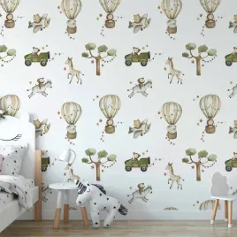 fototapeta-400x280-wodoodporna-afryka-dla-malucha-zwierzatka-na-sawann