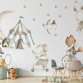 fototapeta-400x280-wodoodporna-zwierzeta-dla-dzieci-akwarela