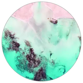 fototapeta-okragla-koralowe-piaski-200x200-vinyl-strukturalny