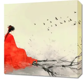 obraz-50x50cm-diva-na-galezi