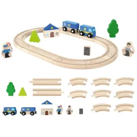 playtive-drewniany-zestaw-klocki-kolejka-niebieski-18-elementow-policja