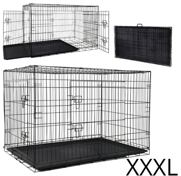 METALOWA KLATKA DLA PSA KOTA WIELOFUNKCYJNA KENELOWA KOJEC TRANSPORTER XXXL