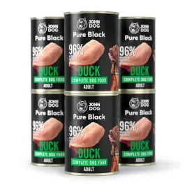 john-dog-pure-black-karma-adult-mono-kaczka-6x400g