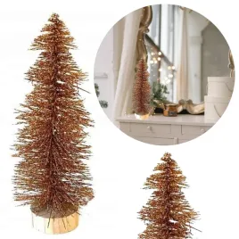 dekoracyjna-choinka-na-drewnianym-stojaku-10x23cm-zlota-brokatowa