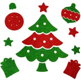 naklejki-na-okno-brokatowe-choinka-dekoracja-swiateczna-piankowa-brokat