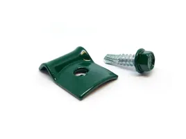 przelotka-blaszkowa-zaokraglona-zielona-do-siatki-drutu-paneli-50szt