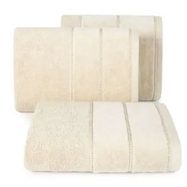 recznik-bawelniany-z-welurowa-bordiura-mari-70x140-bezowy