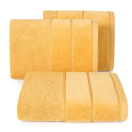 recznik-bawelniany-z-welurowa-bordiura-mari-70x140-musztadrowy