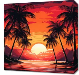 obraz-50x50cm-palmy-przy-lagunie