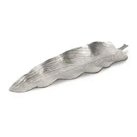 patera-dekoracyjna-z-metalu-sara-lisc-45x16x3-srebrna