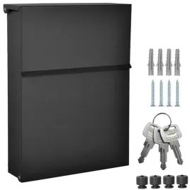 skrzynka-na-listy-pocztowa-czarny-mat-zakryty-zamek-3-klucze-wkrety