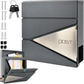 skrzynka-na-listy-poczte-pocztowa-szara-listowa-na-ogrodzenie-duza-a4-post