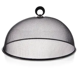 klosz-do-zywnosci-metalowy-czarny-siatka-30-cm