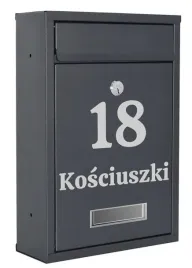 skrzynka-pocztowa-na-listy-poczte-z-numerem-domu-nazwa-ulicy-napis-antracyt