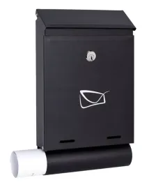 skrzynka-pocztowa-na-listy-gazety-ulotki-poczte-z-gazetnikiem-czarna