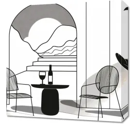 obraz-50x50cm-relaks-w-monochromie