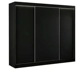 szafa-przesuwna-ergo-250-cm-polki-czarna-garderoba-polki