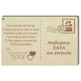 pocztowka-dzien-ojca-najlepszy-tata-na-swiecie-drewniana-140x90-mm