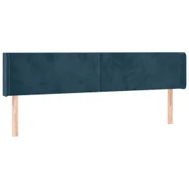 vidaxl-zaglowek-do-lozka-z-led-ciemnoniebieski-203x16x78-88-cm-aksamit