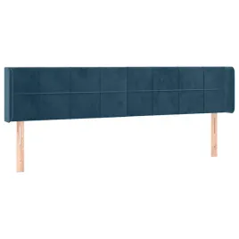 vidaxl-zaglowek-do-lozka-z-led-ciemnoniebieski-203x16x78-88-cm-aksamit
