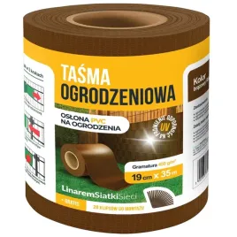 tasma-ogrodzeniowa-brazowa-35m-20-klipsow-gratis