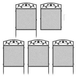 5-paneli-wytrzymale-metalowe-plotek-ogrodowy-110cm