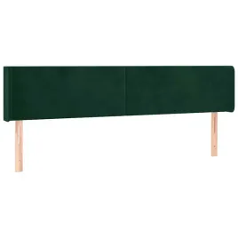 vidaxl-zaglowek-do-lozka-z-led-ciemnozielony-203x16x78-88cm-aksamit