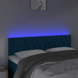 vidaxl-zaglowek-do-lozka-z-led-ciemnoniebieski-144x7x78-88cm-aksamit