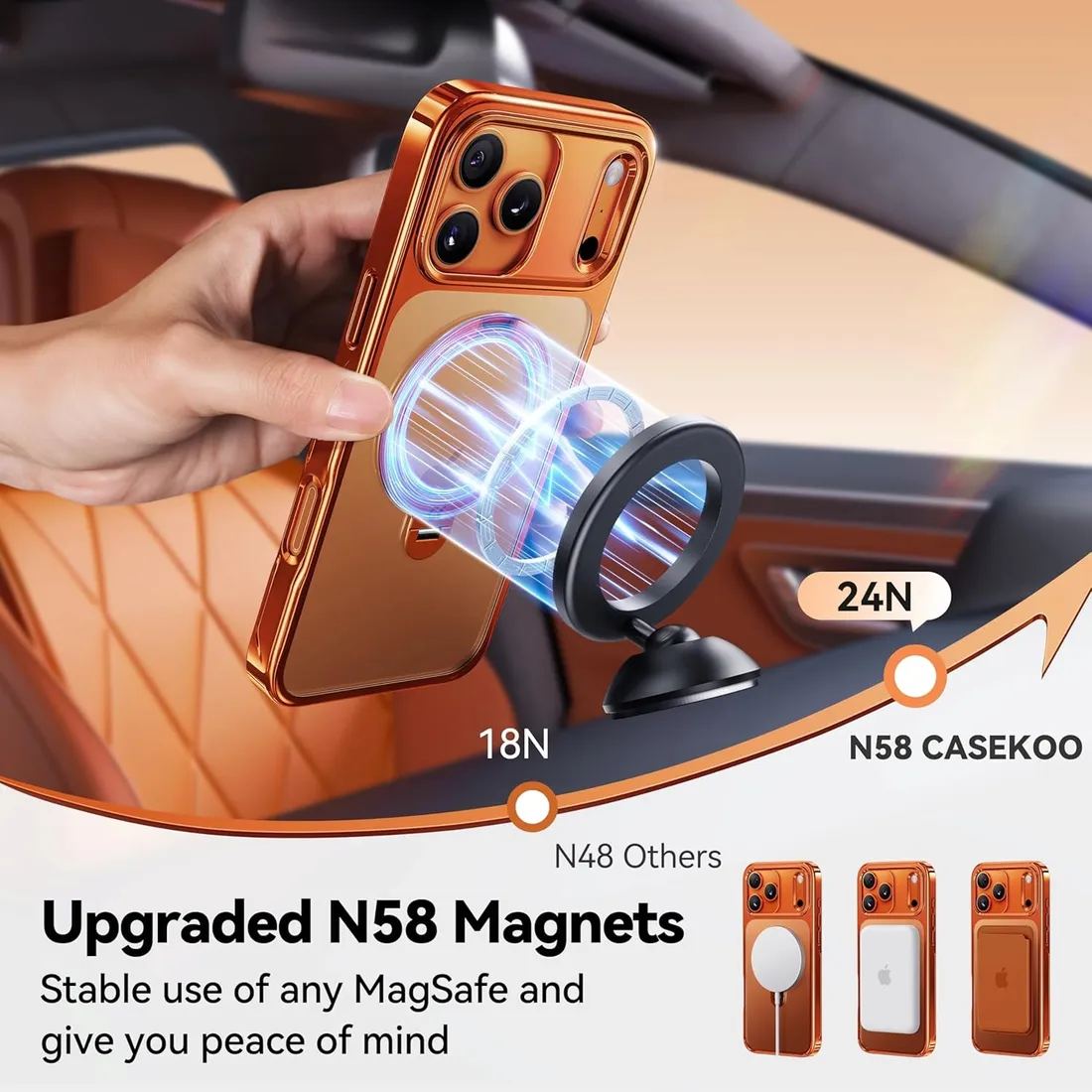 etui-casekoo-titanium-cosmic-orange-glossy-do-iphone-17-pro-magsafe