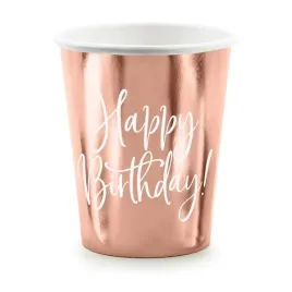 kubeczki-papierowe-happy-birthday-rozowe-zloto-260ml-6-sztuk-kpp75-019r