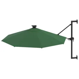 vidaxl-parasol-scienny-z-led-na-metalowym-slupku-300-cm-zielony