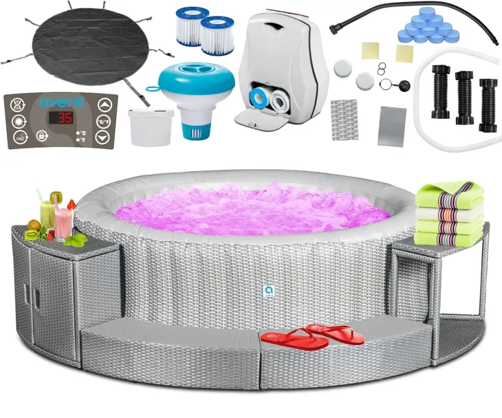 DMUCHANE SPA BASEN OGRODOWY AVENLI NICE 6 OSÓB + MEBLE
