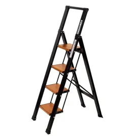 drabina-aluminiowa-domowa-skladana-4-stopniowa-lemar-drewno-slim-space