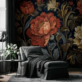 fototapeta-200x140-premium-gobelinowe-wielkie-kwiaty-retro-motyw-florysty