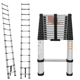 srebrny-5-m-skladana-teleskopowa-drabina-aluminiowa