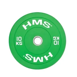 cbr10-green-talerz-olimpijski-51mm-bumper-10-kg-hms-gumowany