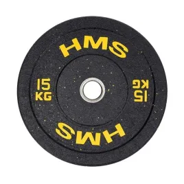htbr15-gray-talerz-olimpijski-bumper-15-kg-hms-pokryty-guma